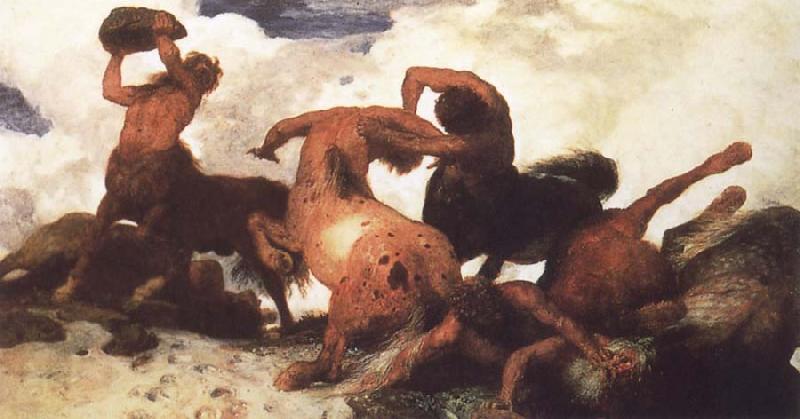 Arnold Bocklin Centaur Fight